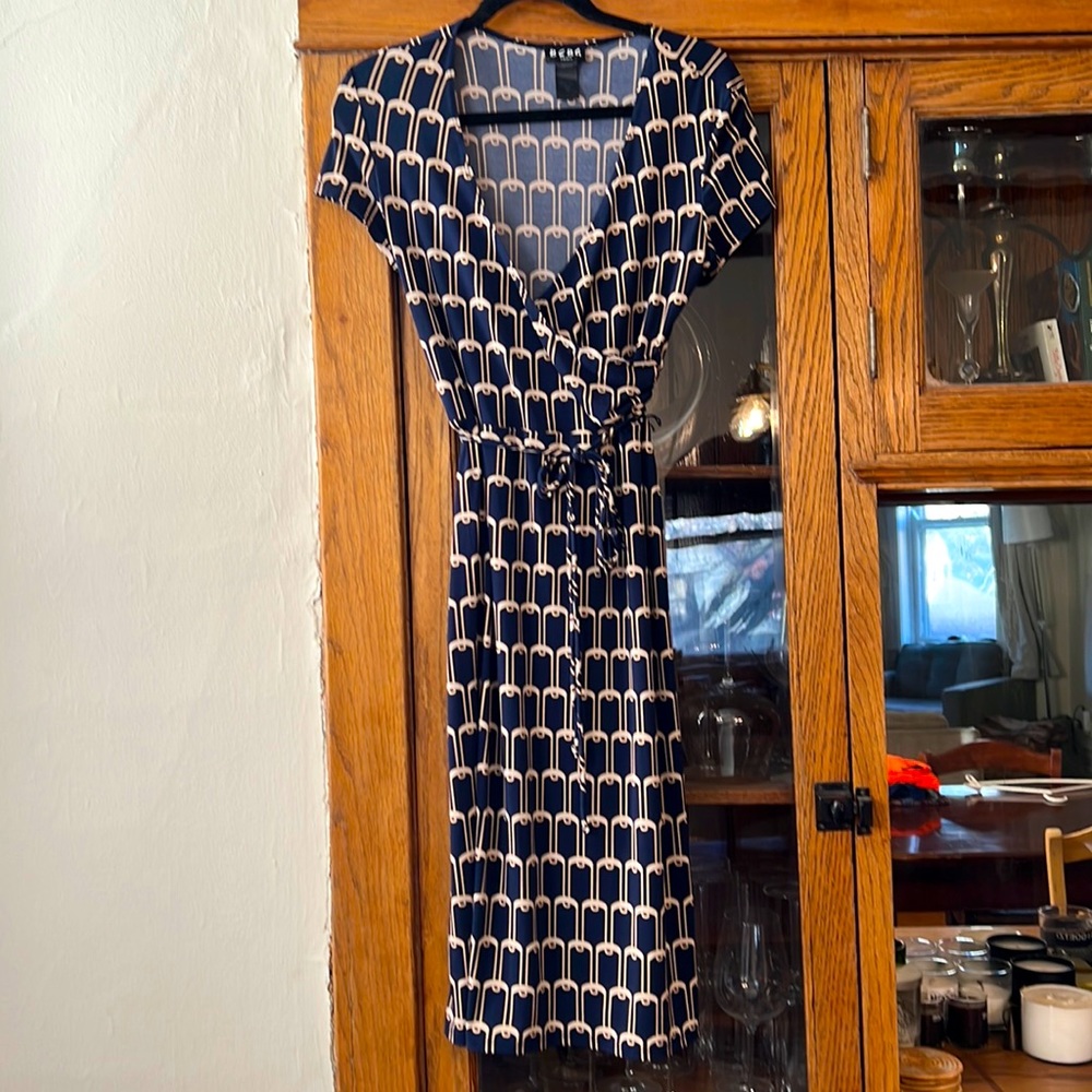 BCBG midi v-neck dress